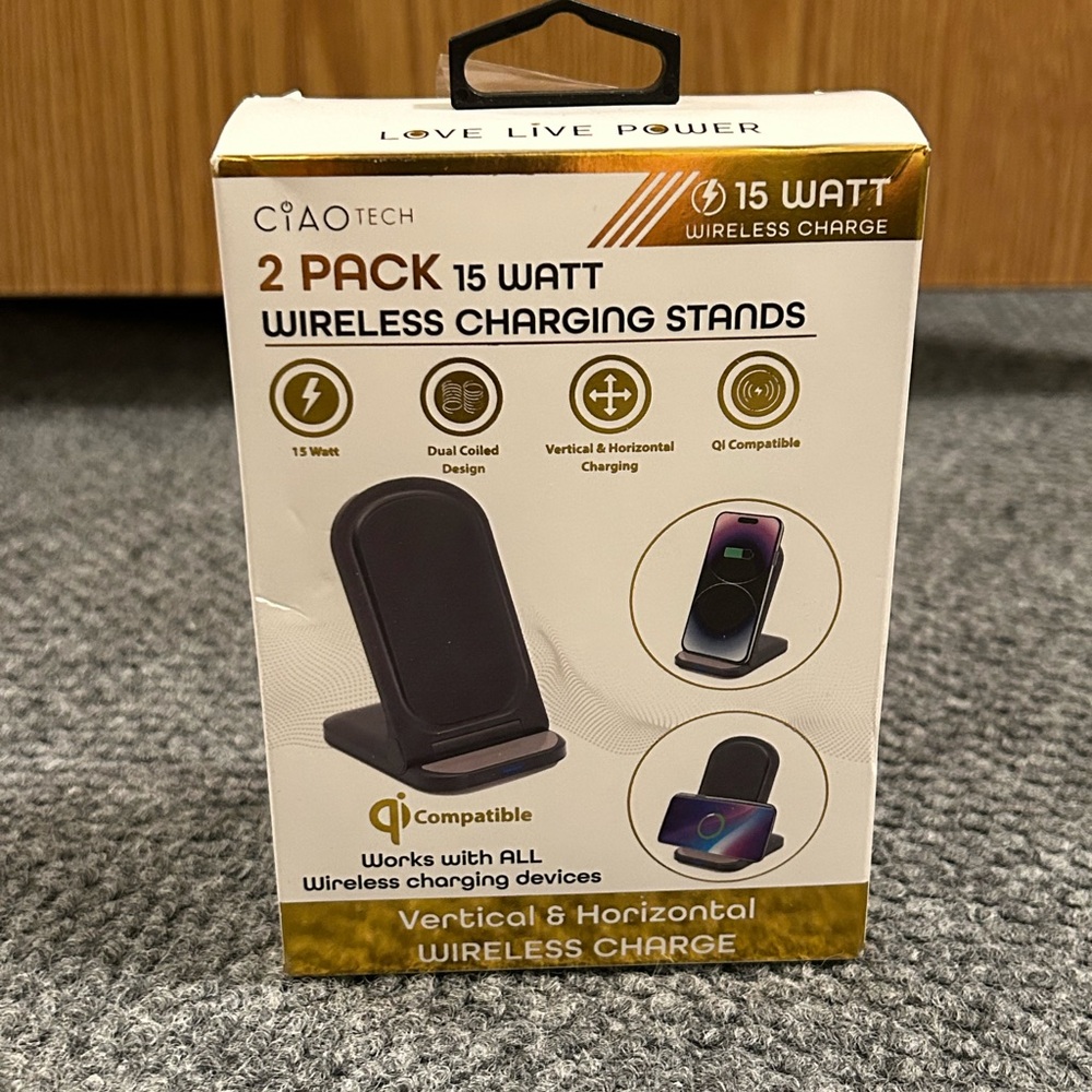 Ciao Tech Wireless Charging Stands 2 Pack